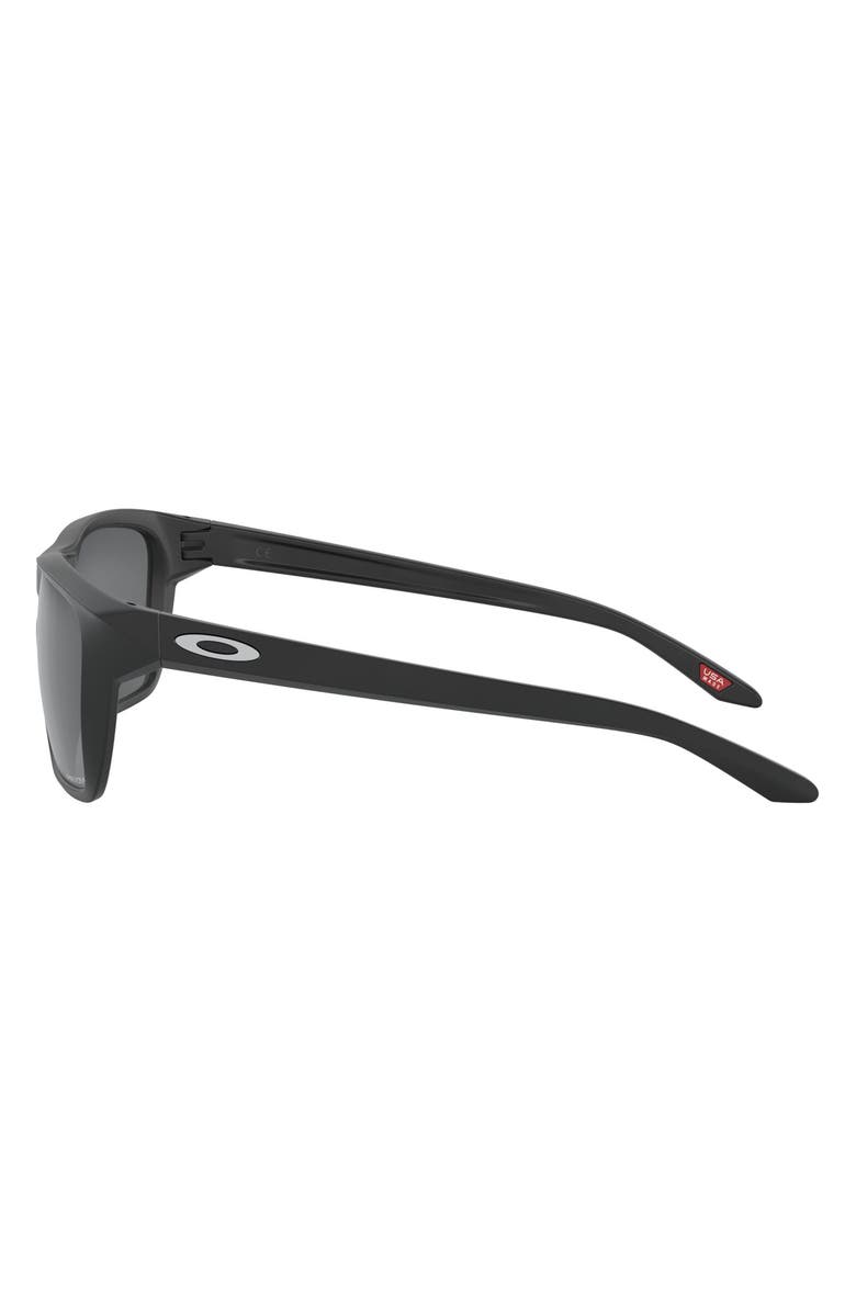 Oakley 58mm Square Sunglasses, Alternate, color, Rubber Black