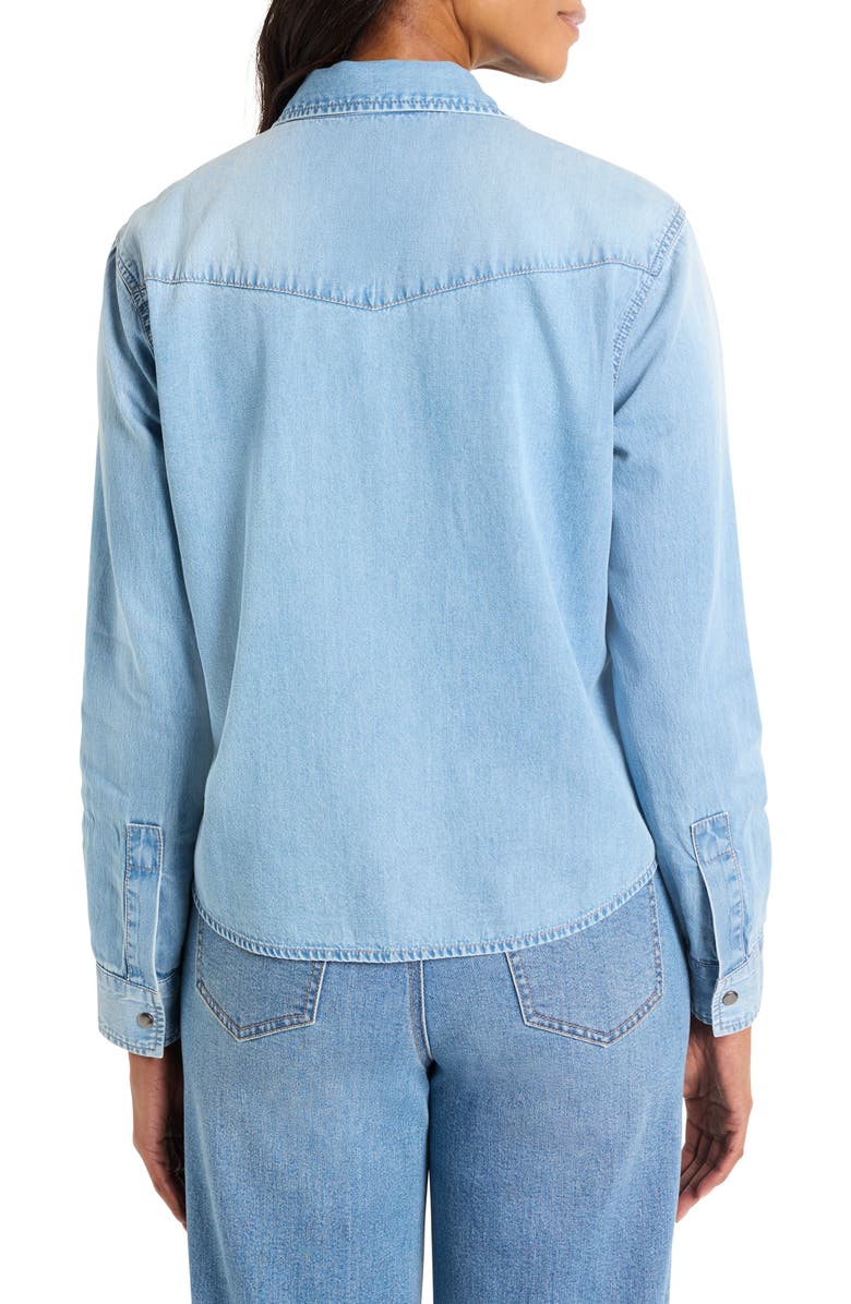 NIC+ZOE The Western Denim Shirt, Alternate, color,