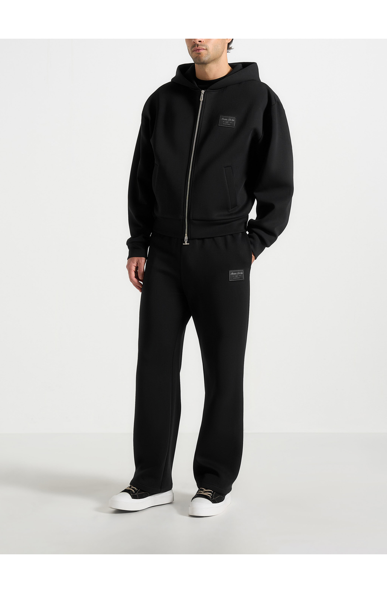 Manière De Voir Avery Unisex Neoprene Relaxed fit Sweatpants, Alternate, color, Black