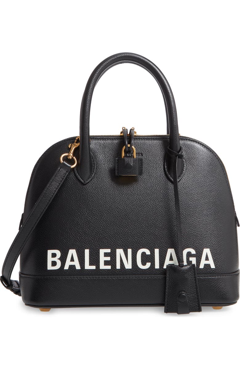 Balenciaga Small Ville Leather Satchel, Main, color,