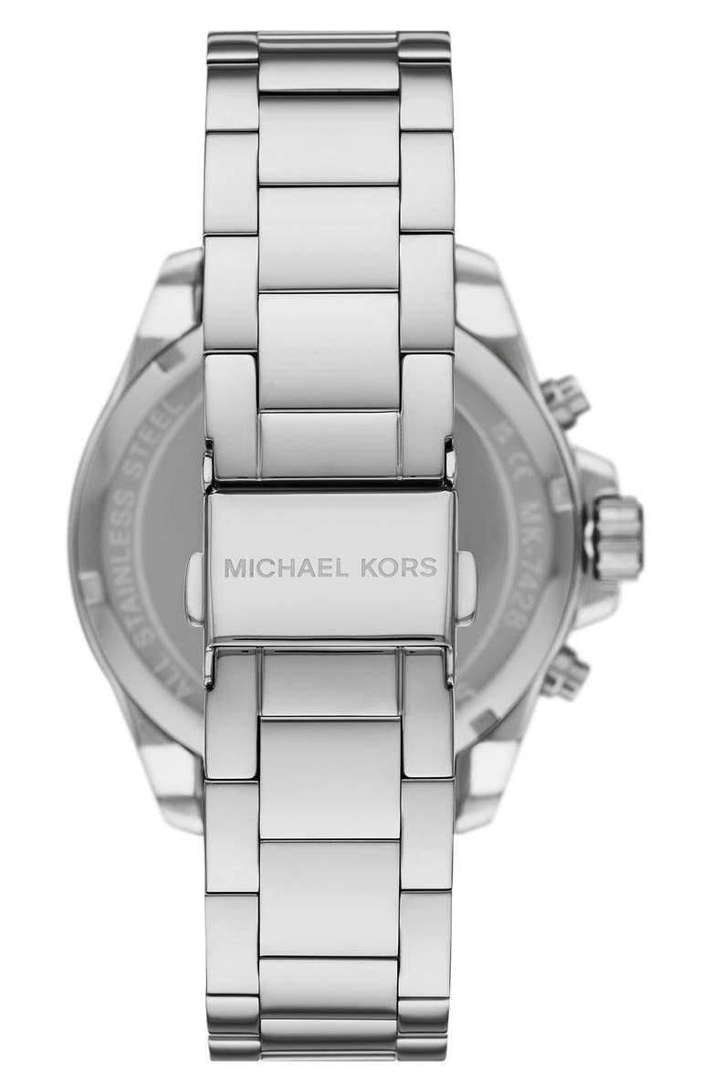 Michael Kors Wren Chronnograph Bracelet Watch, 42mm, Alternate, color, Silver
