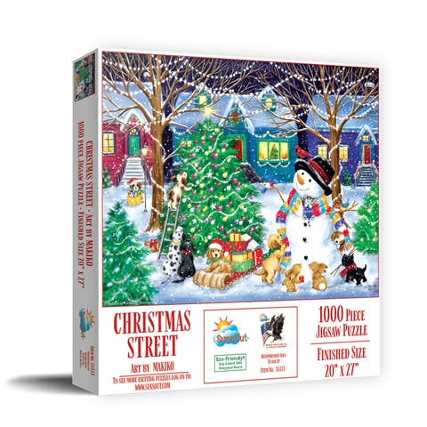 Christmas Street 1000 piece Jigsaw Puzzle for Adults