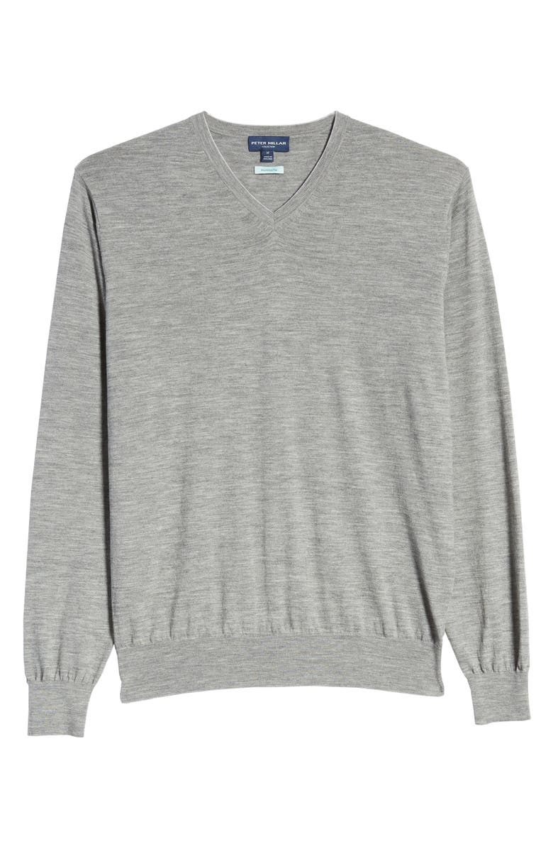 Peter Millar Excursionist Flex V-Neck Wool Blend Sweater, Alternate, color,