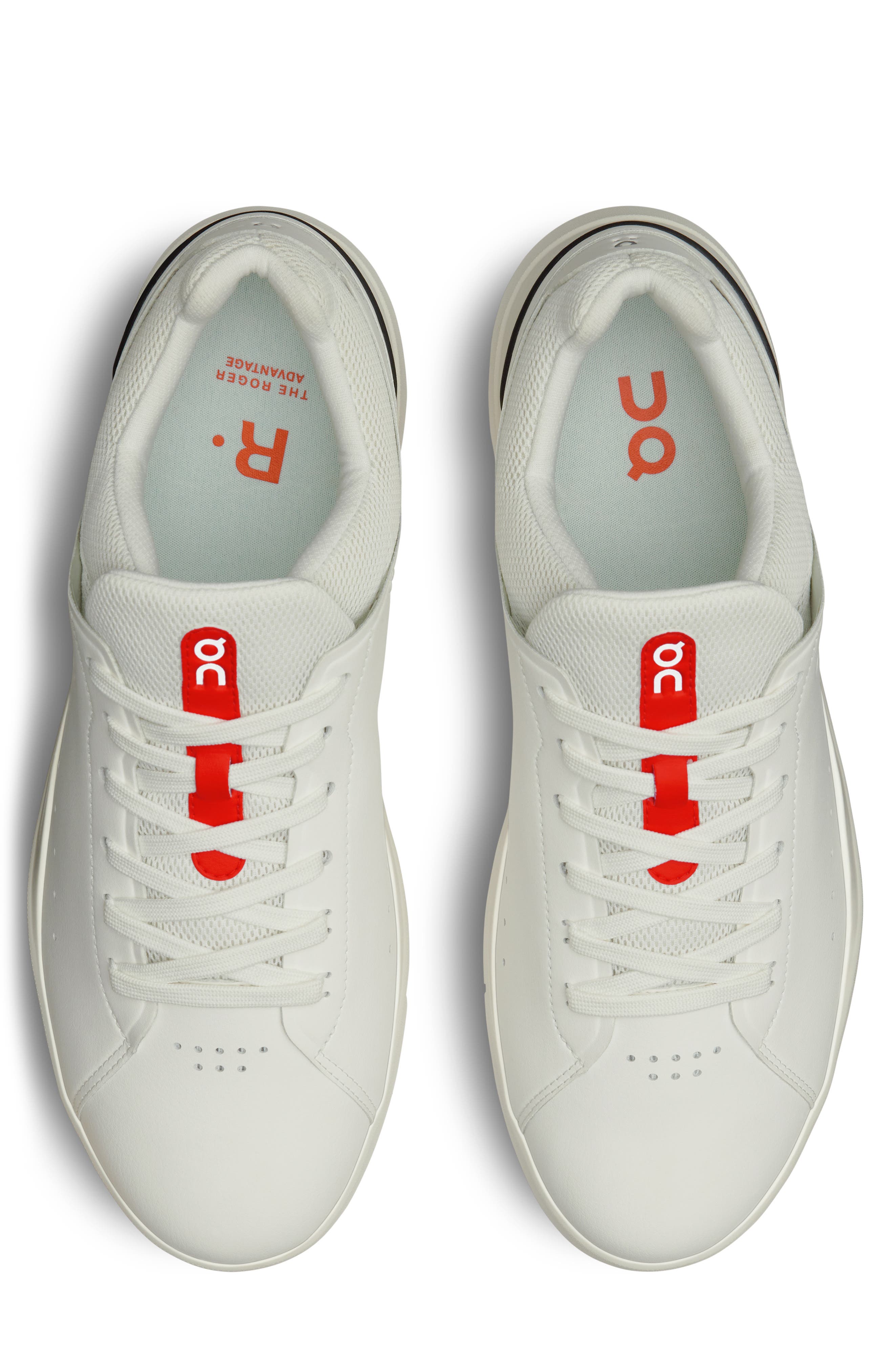 On THE ROGER Advantage Tennis Sneaker, Alternate, color, White/Spice