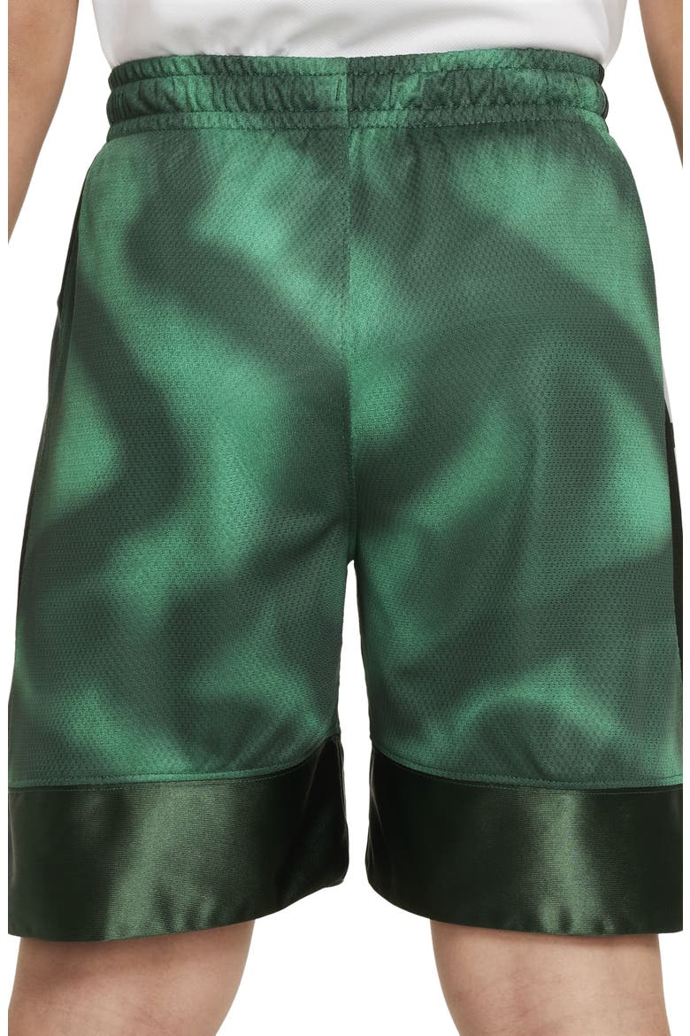 Kids' DRI-Fit Elite Athletic Shorts, Alternate, color, FIR/ WHITE