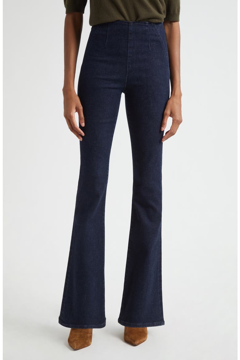 Beverly Off-Duty High Waist Flare Jeans, Main, color, OXFORD