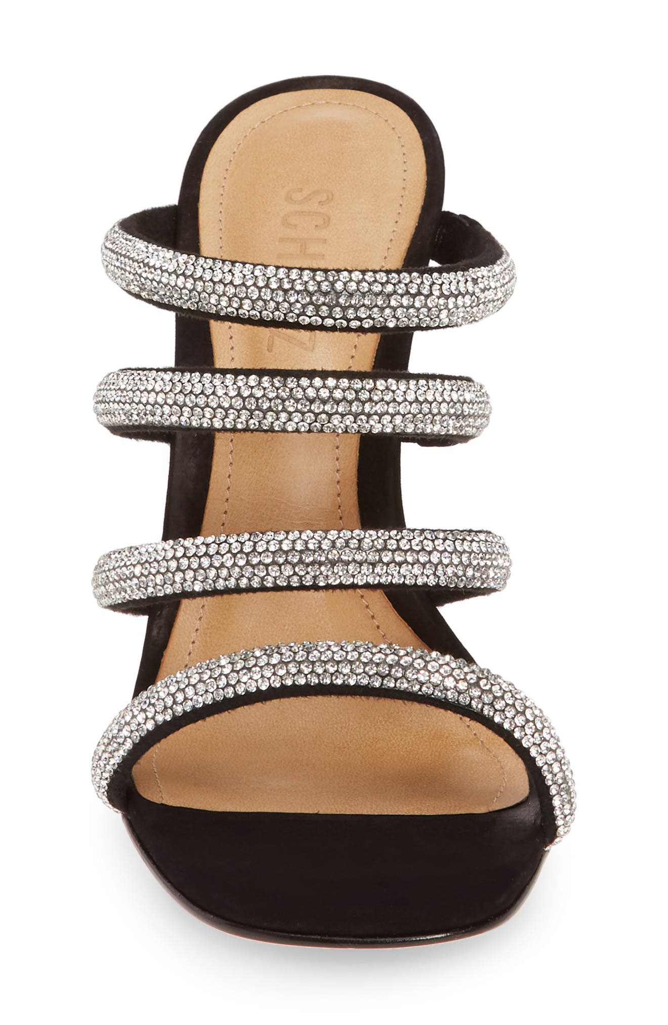 Schutz Sariah Strappy Crystal Slip-On Sandal, Alternate, color, 