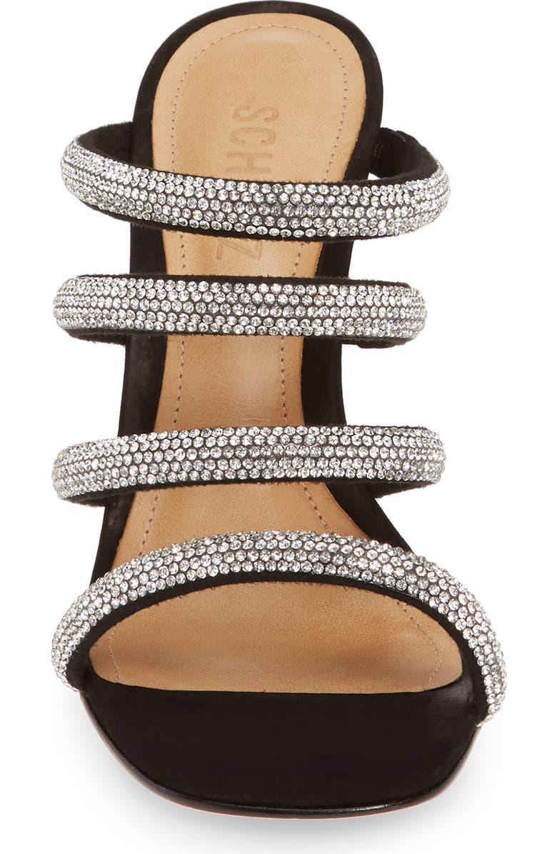 Schutz Sariah Strappy Crystal Slip-On Sandal, Alternate, color,