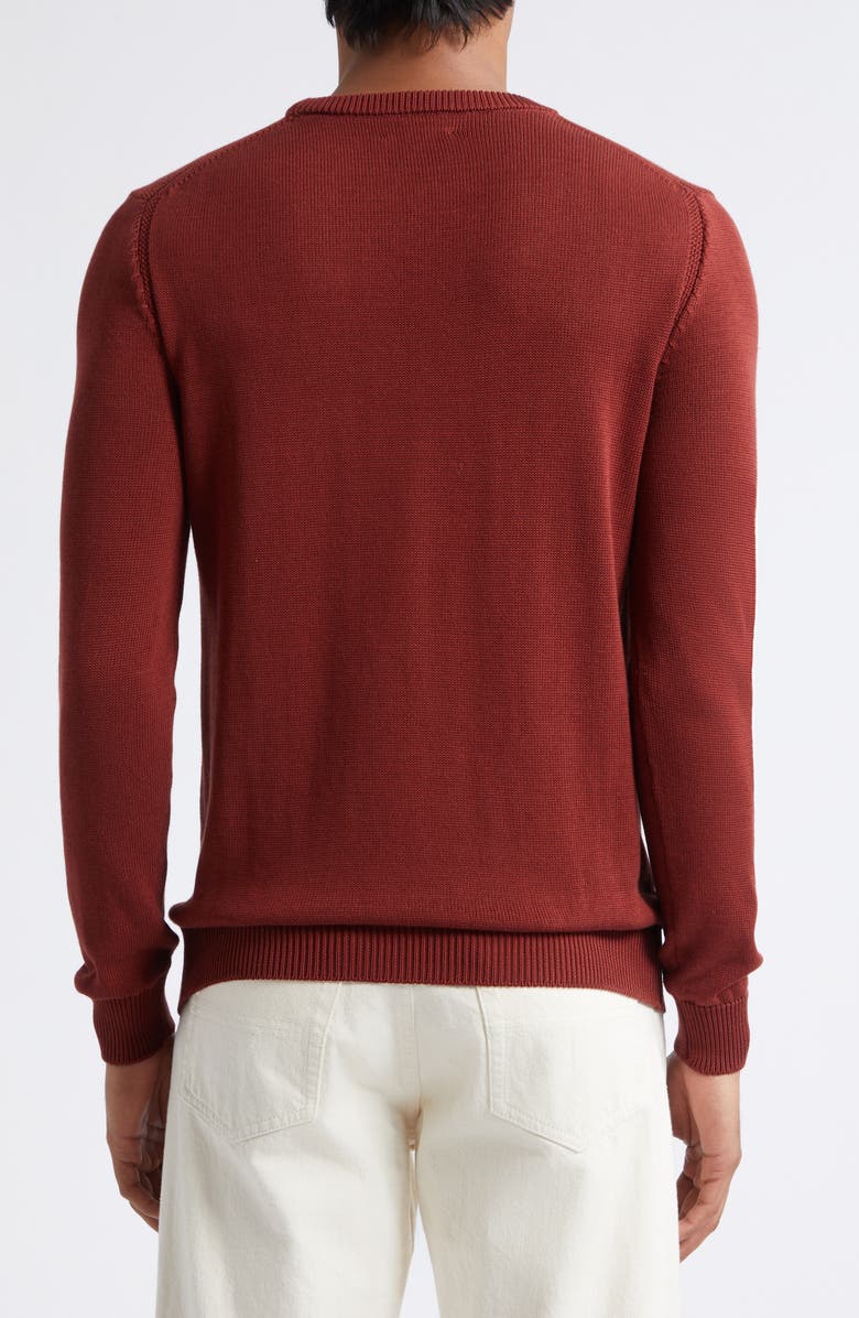 ISAIA Cotton Sweater, Alternate, color, Mattone