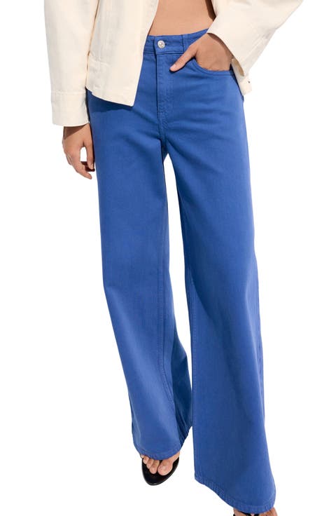 Low Rise Wide Leg Jeans