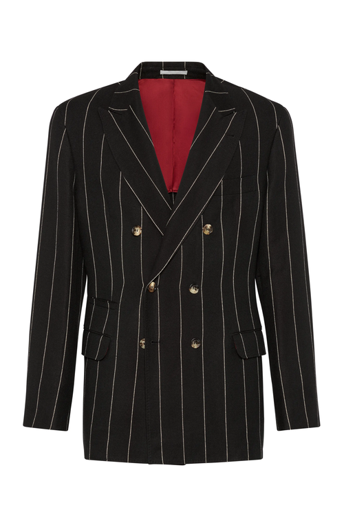 BRUNELLO CUCINELLI BRUNELLO CUCINELLI DIAGONAL TWILL UNCONSTRUCTED BLAZER