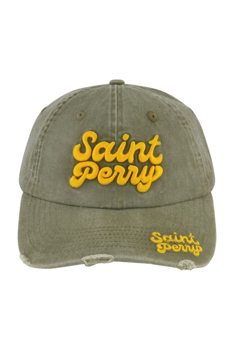 Distressed Baseball Hat, Main, color, Green