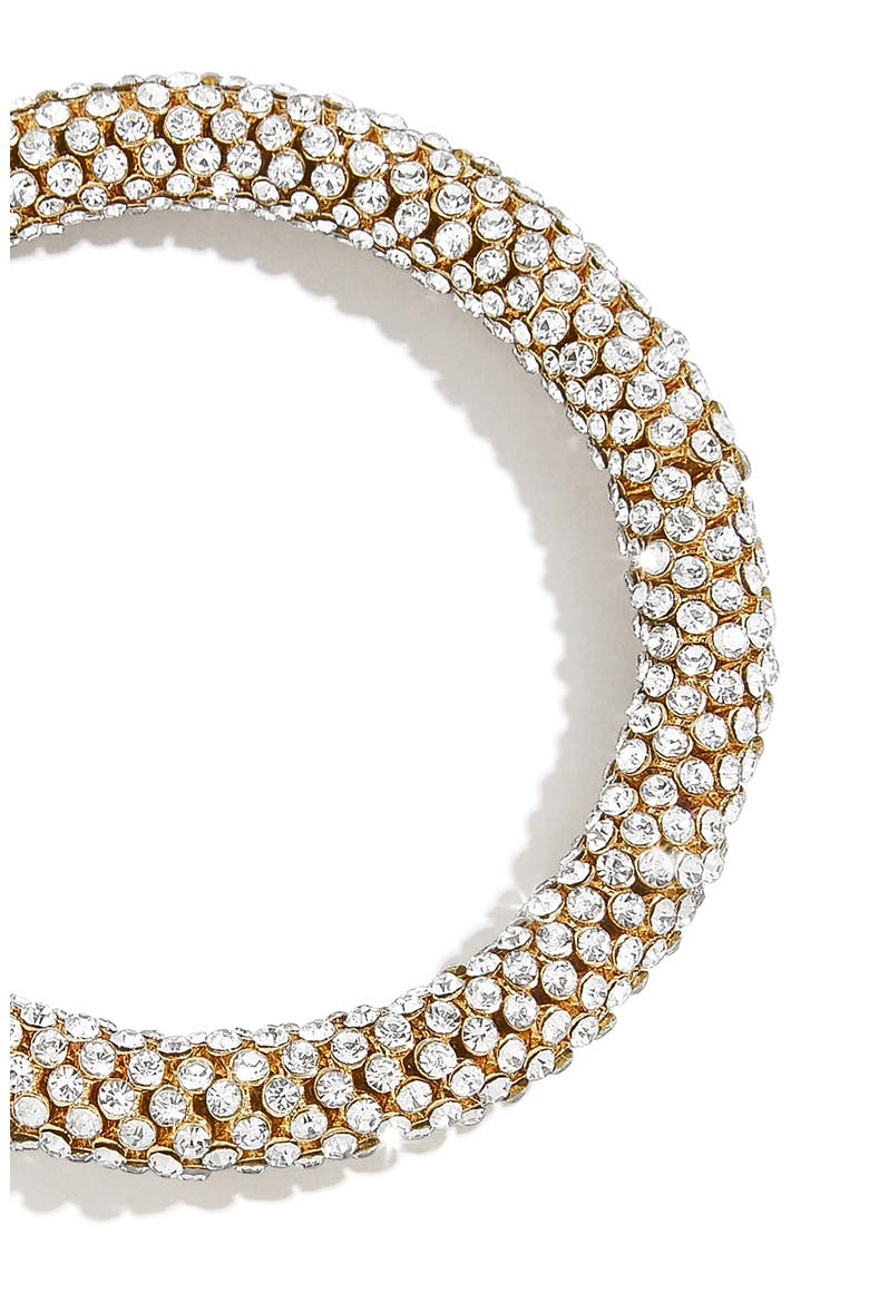 Pavé Crystal Stretch Bangle, Alternate, color, GOLD