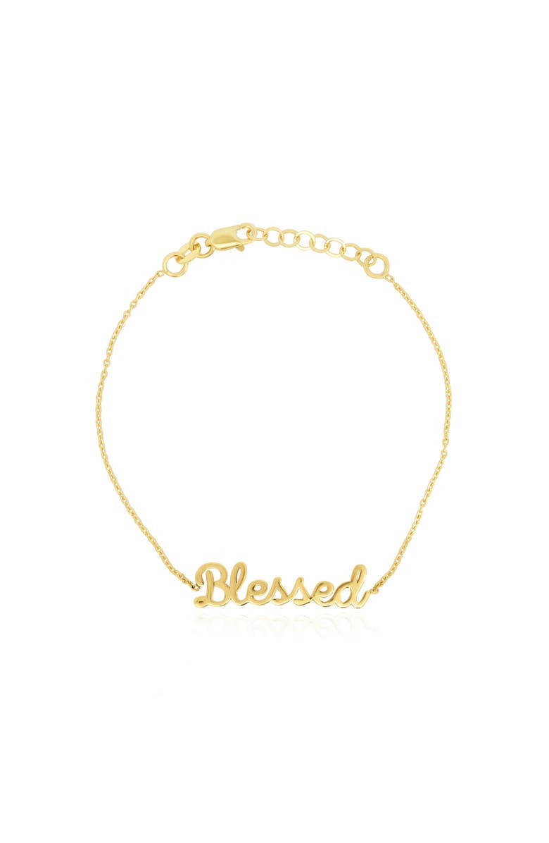 The Lovery Fine Jewelry Gold Blessed Bracelet, Main, color, Yellow Gold