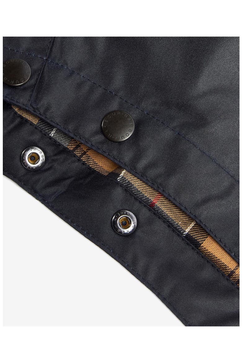 Thornproof Oversize Waxed Cotton Hood, Alternate, color, NAVY DRESS