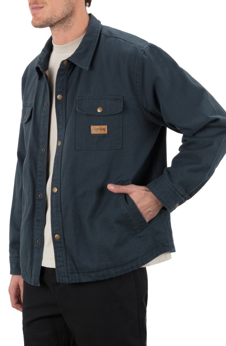 Hurley Trade Cotton Twill Jacket, Alternate, color, Iron Ore