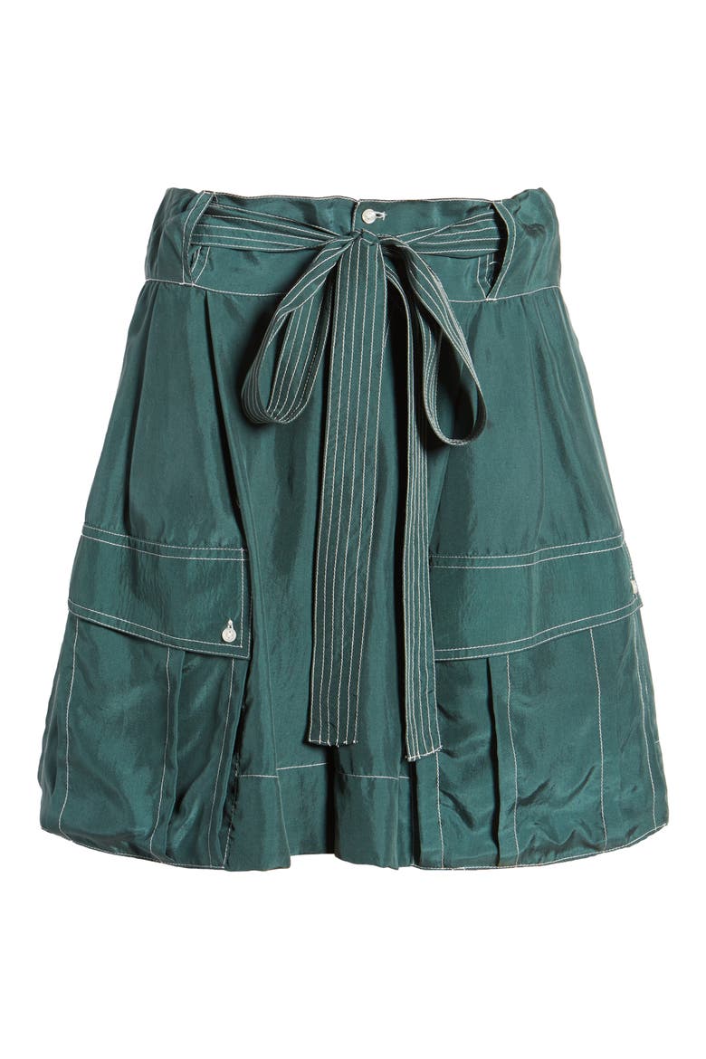 The Silk Cargo Shorts, Alternate, color, DEEP SEA GREEN