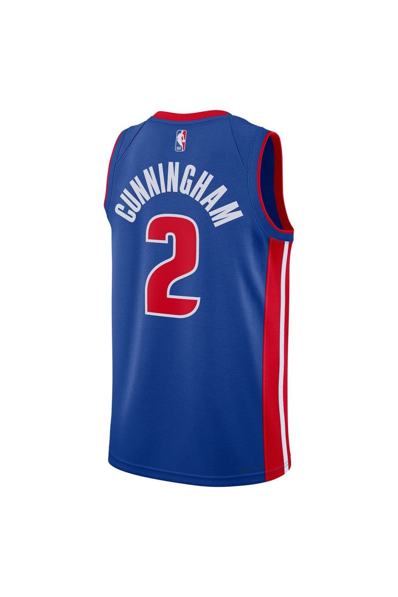 Unisex Nike Cade Cunningham Blue Detroit Pistons Swingman Jersey - Icon Edition, Alternate, color, Blue