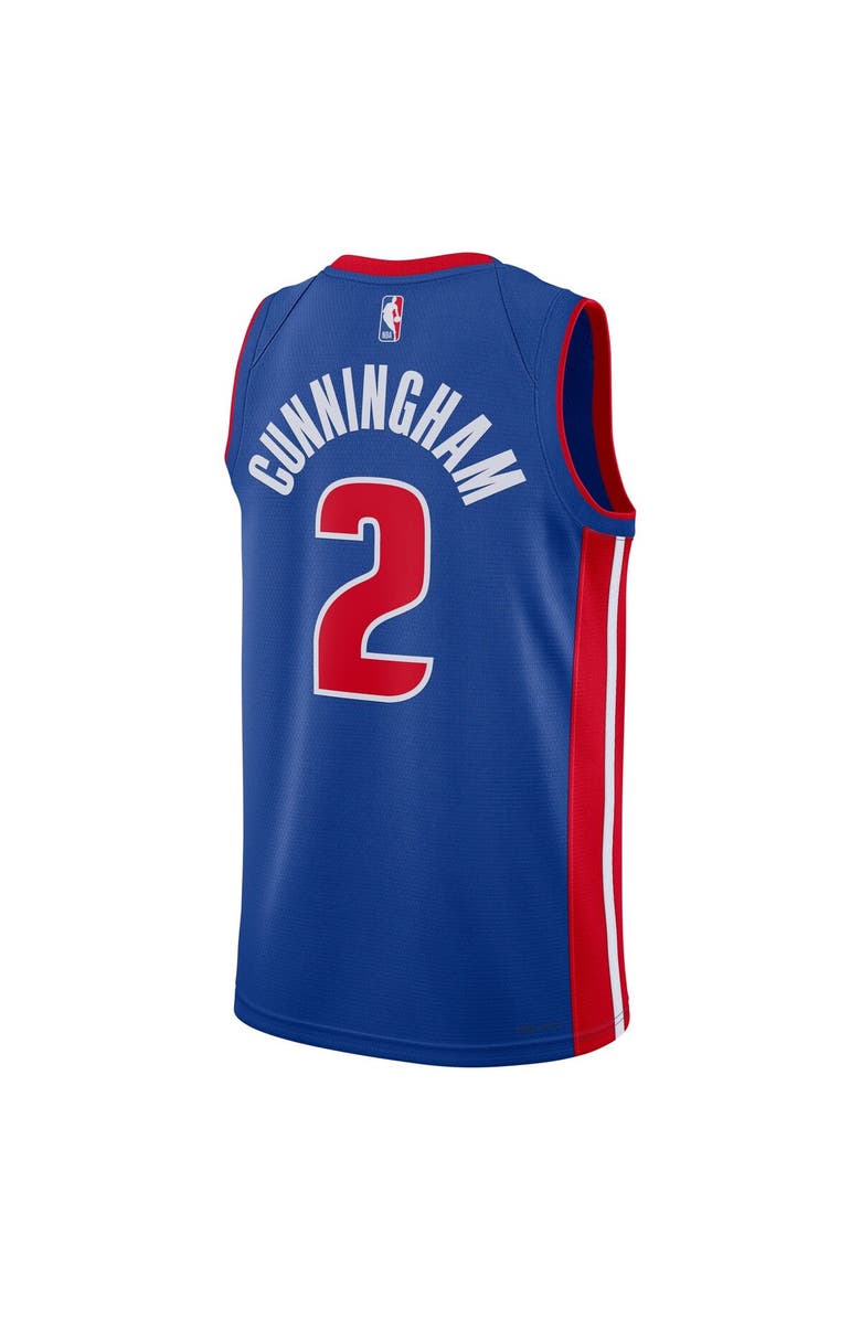 Nike Unisex Nike Cade Cunningham Blue Detroit Pistons Swingman Jersey - Icon Edition, Alternate, color, Blue