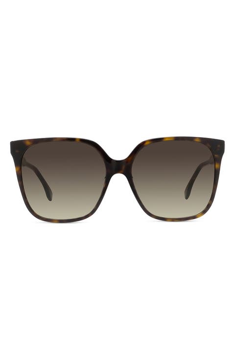 'Fendi Fine 59mm Geometric Sunglasses