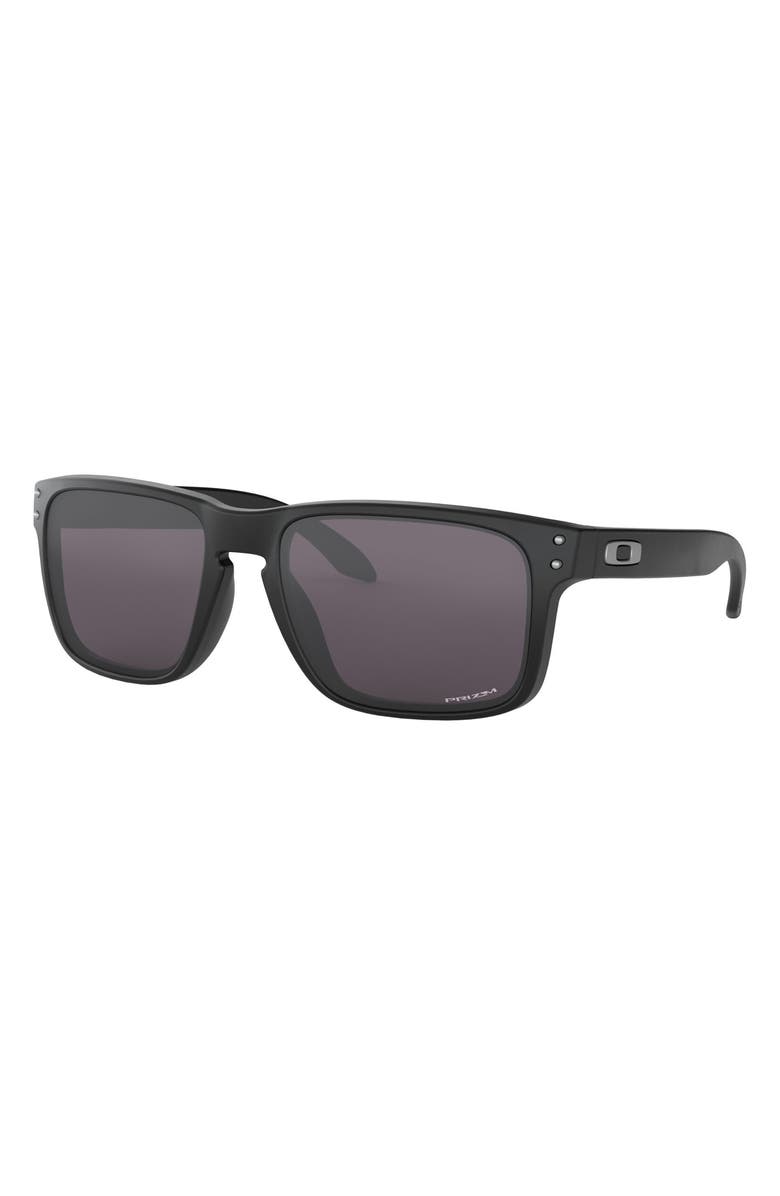 Oakley Holbrook 59mm Keyhole Sunglasses, Alternate, color, Black/ Prizm Grey