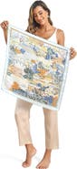 SILKSILKY Pure Silk Printed Square Scarf Kerchief