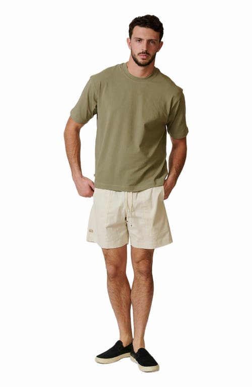 LEISURE LAB Cotton Box Tee in Sage  product