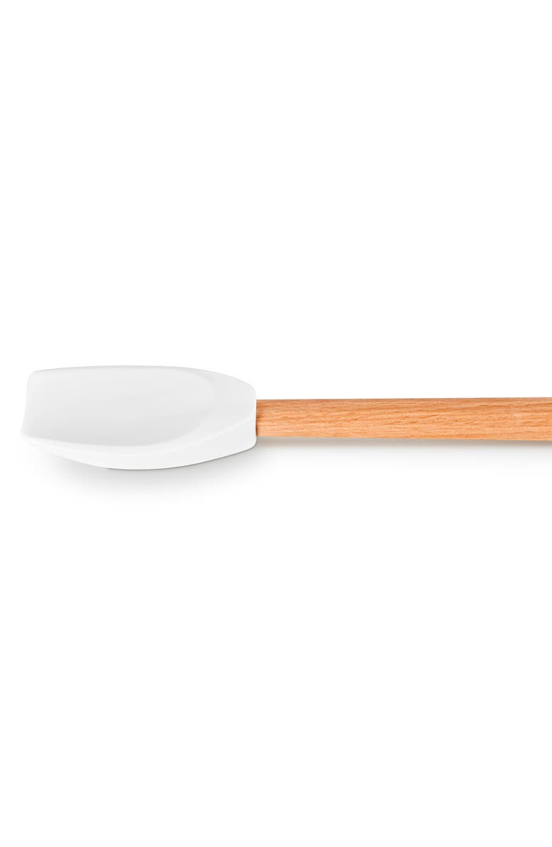 Le Creuset Signature Silicone & Wood Spatula Spoon, Alternate, color, White