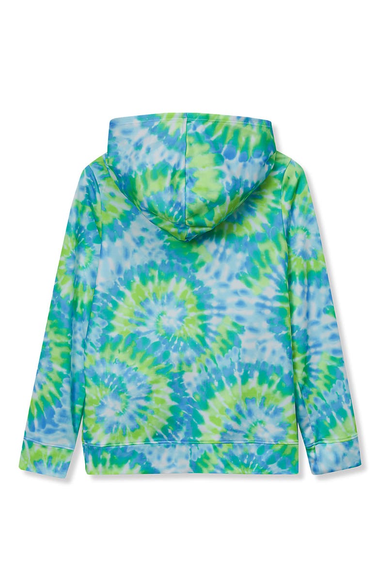 Lands' End Kids UPF 50 Sun Protection Hoodie, Alternate, color, Green Gecko Tie Dye