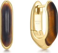 ANIA HAIE Tiger's Eye Huggie Hoop Earrings