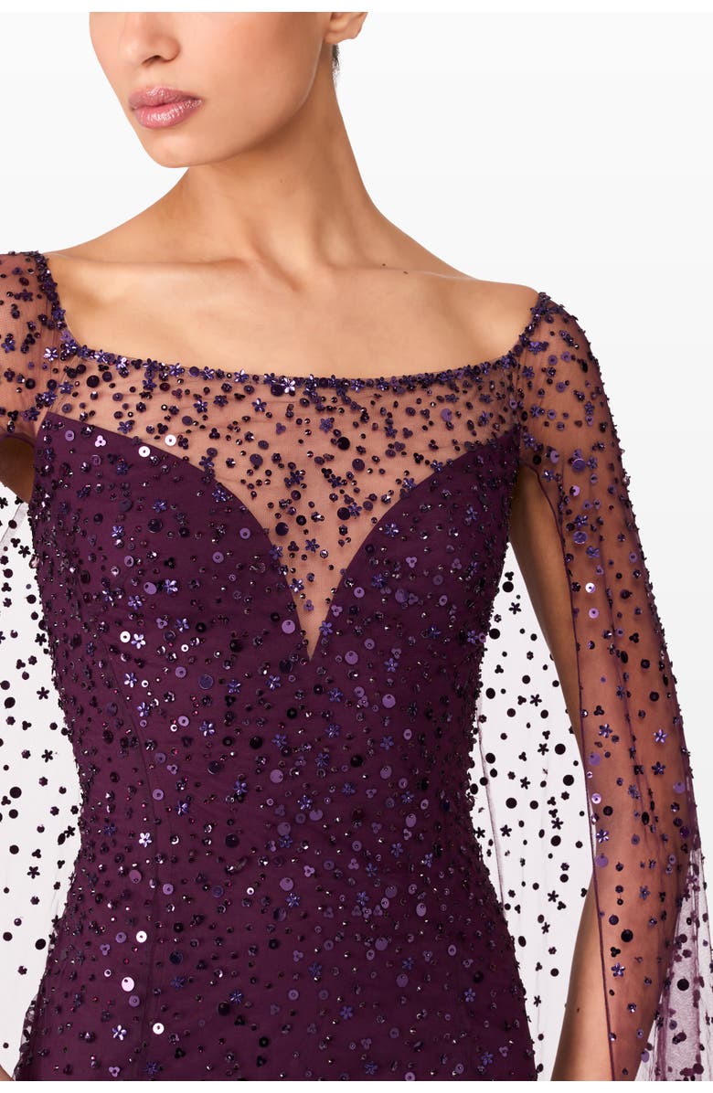 Jenny Packham Roman Dress, Alternate, color, Purple Muscadine