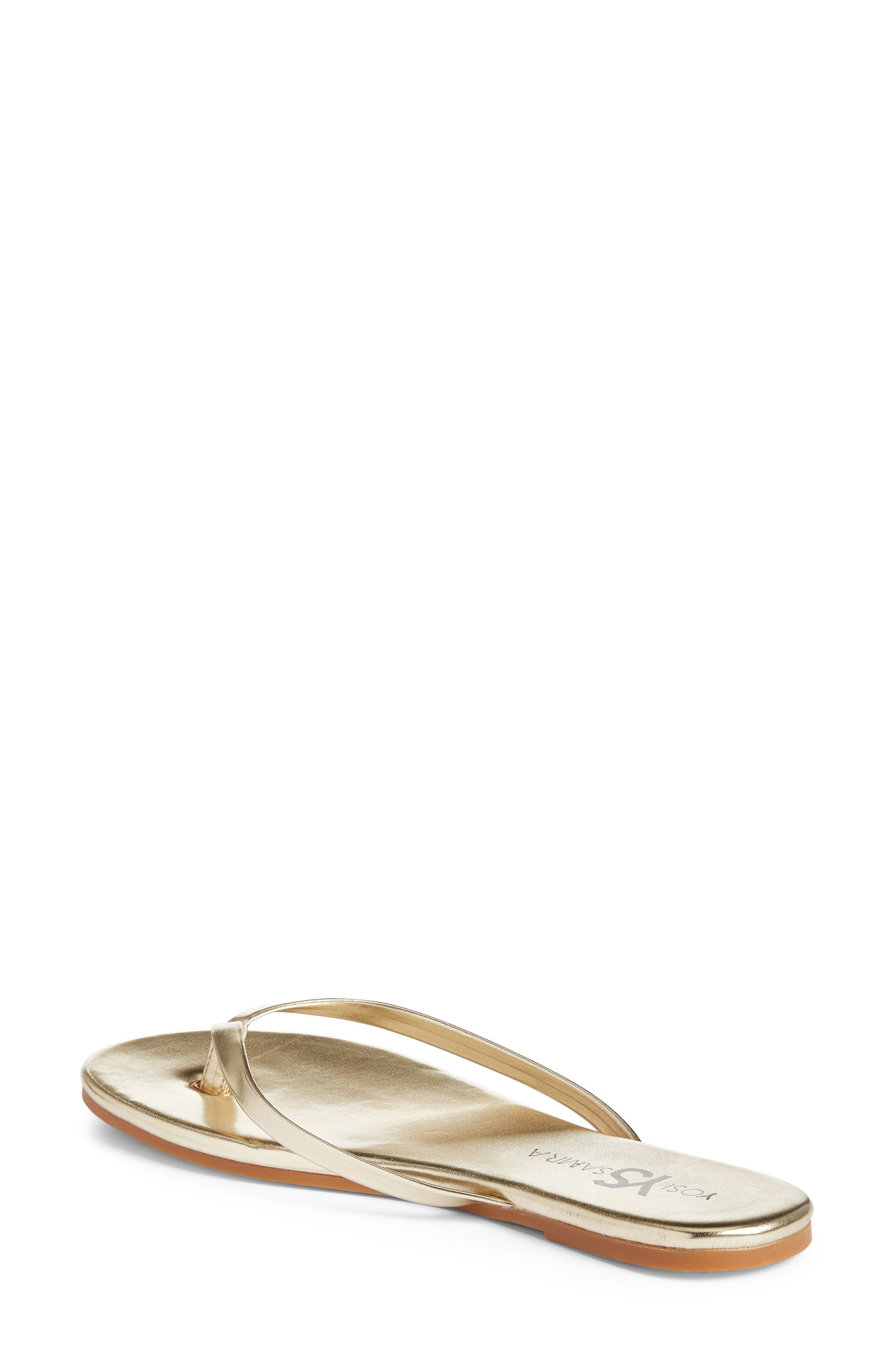 Yosi Samra Rivington Flip Flop, Alternate, color, Gold