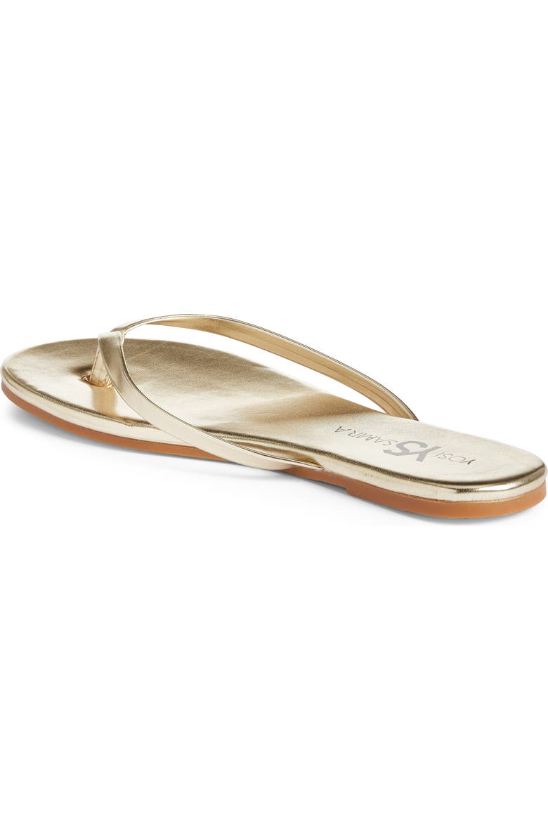 Yosi Samra Rivington Flip Flop, Alternate, color, Gold