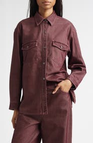 Golden Goose Journey Patty Cotton Twill Button-Up Shirt