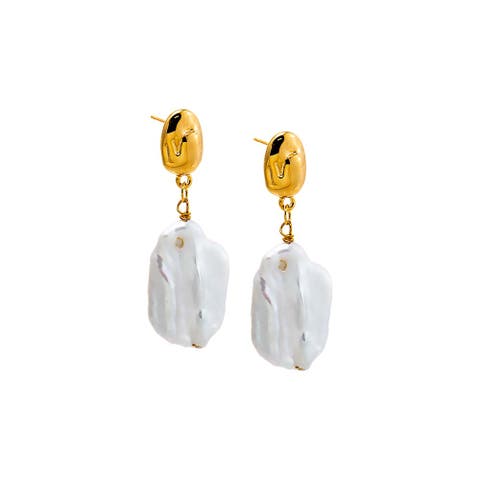 Baroque Pearl Drop Earrings