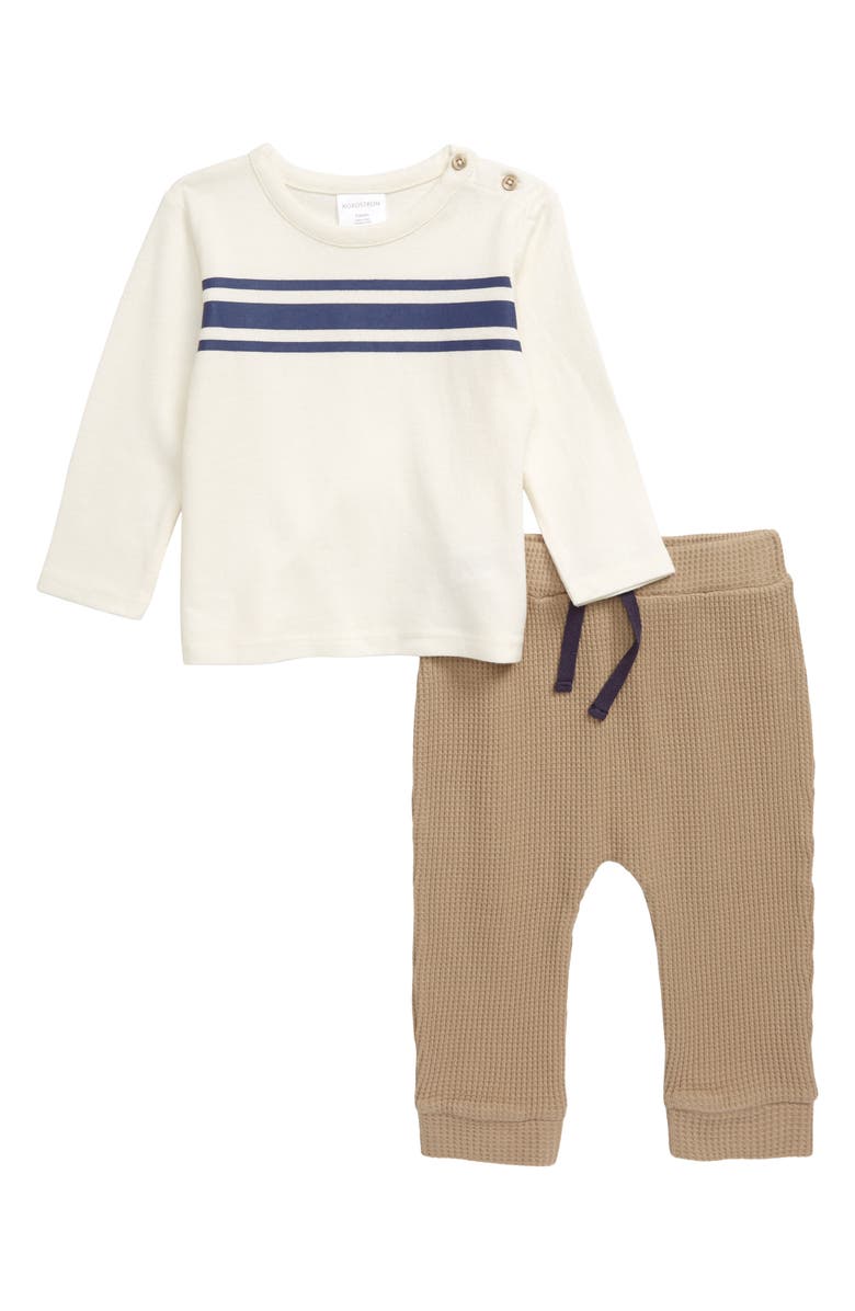 Nordstrom Baby Stripe Shirt & Leggings Set, Main, color, 