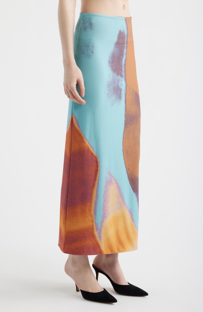 Feners Tu X Mi Maxi Skirt, Alternate, color, Turquoise