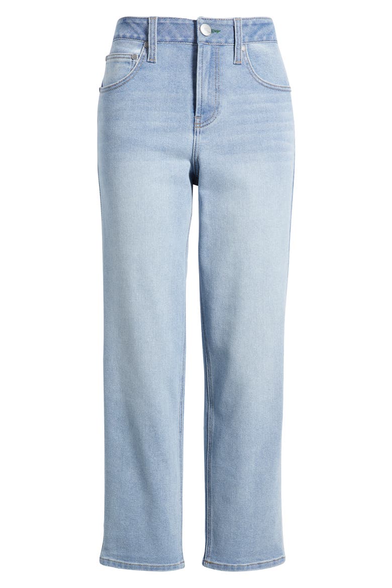 High Waist Straight Leg Jeans, Alternate, color, NOEL