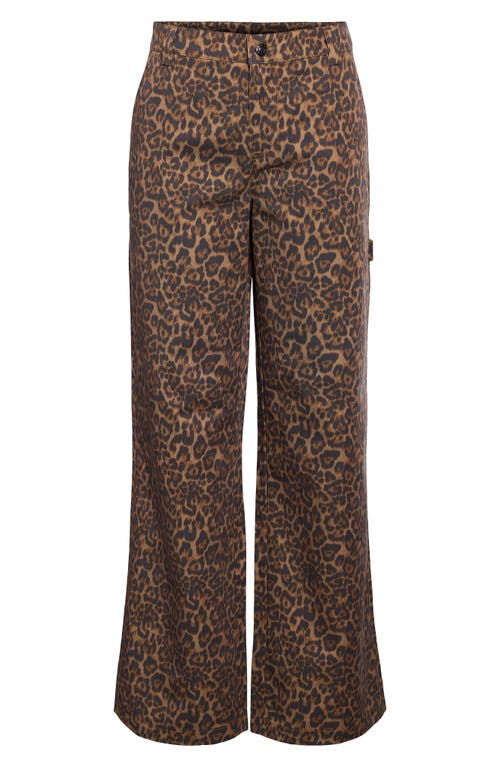 Noisy May Jules Straight Leg Pants In Mocha Bisque Aopleo