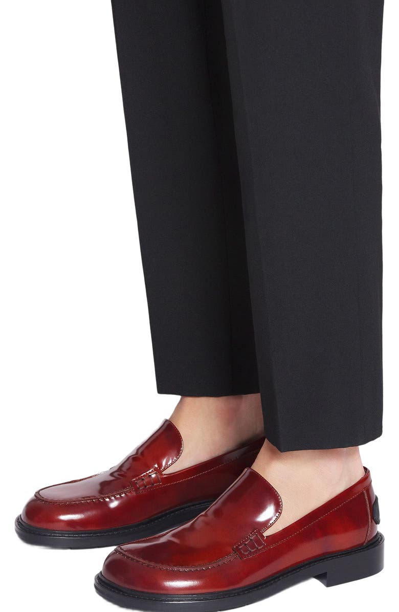Lanvin Spinto Loafers In Smooth Leather, Alternate, color,