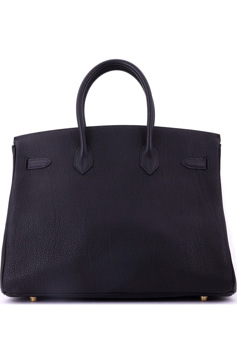 Pre-Owned Hermes Birkin Handbag Black Fjord with Gold Hardware 35, Alternate, color, Noir