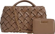 bebe Luca Satchel with Matching Wallet