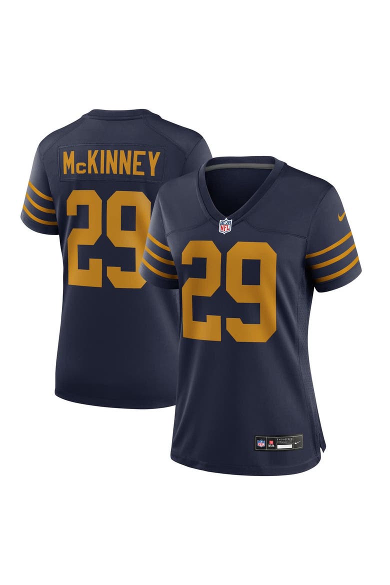 Women's Nike Xavier McKinney Navy Green Bay Packers The 1923 Classic Game Jersey, Alternate, color, Navy