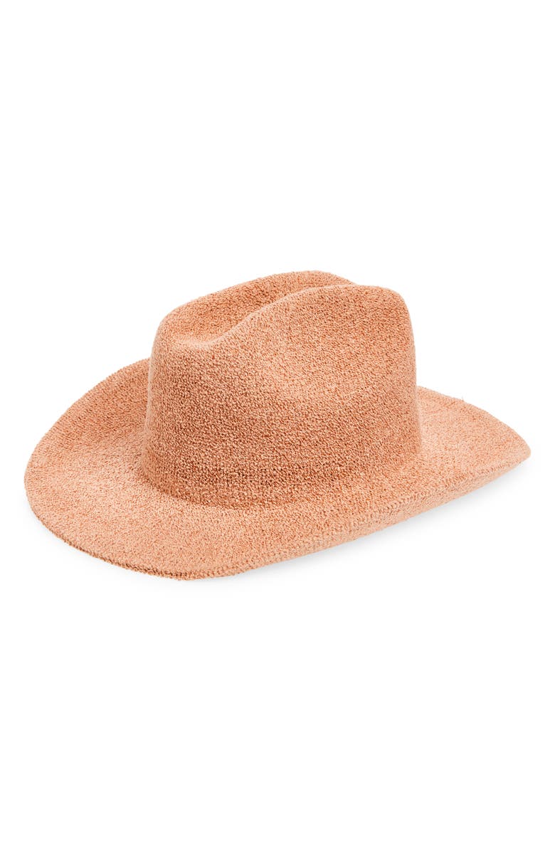 Treasure & Bond Marled Knit Cowboy Hat, Main, color, Coral