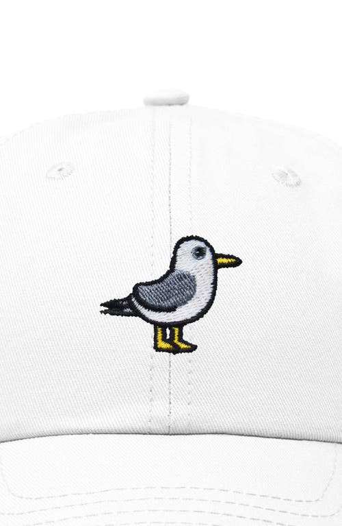 Dalix Seagull Embroidered Everyday Cap In White