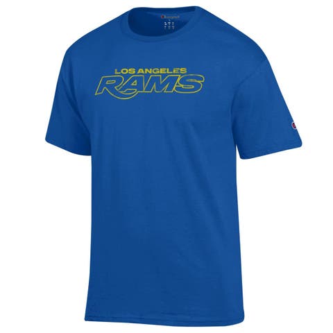 Men's Champion Royal Los Angeles Rams Wordmark T-Shirt