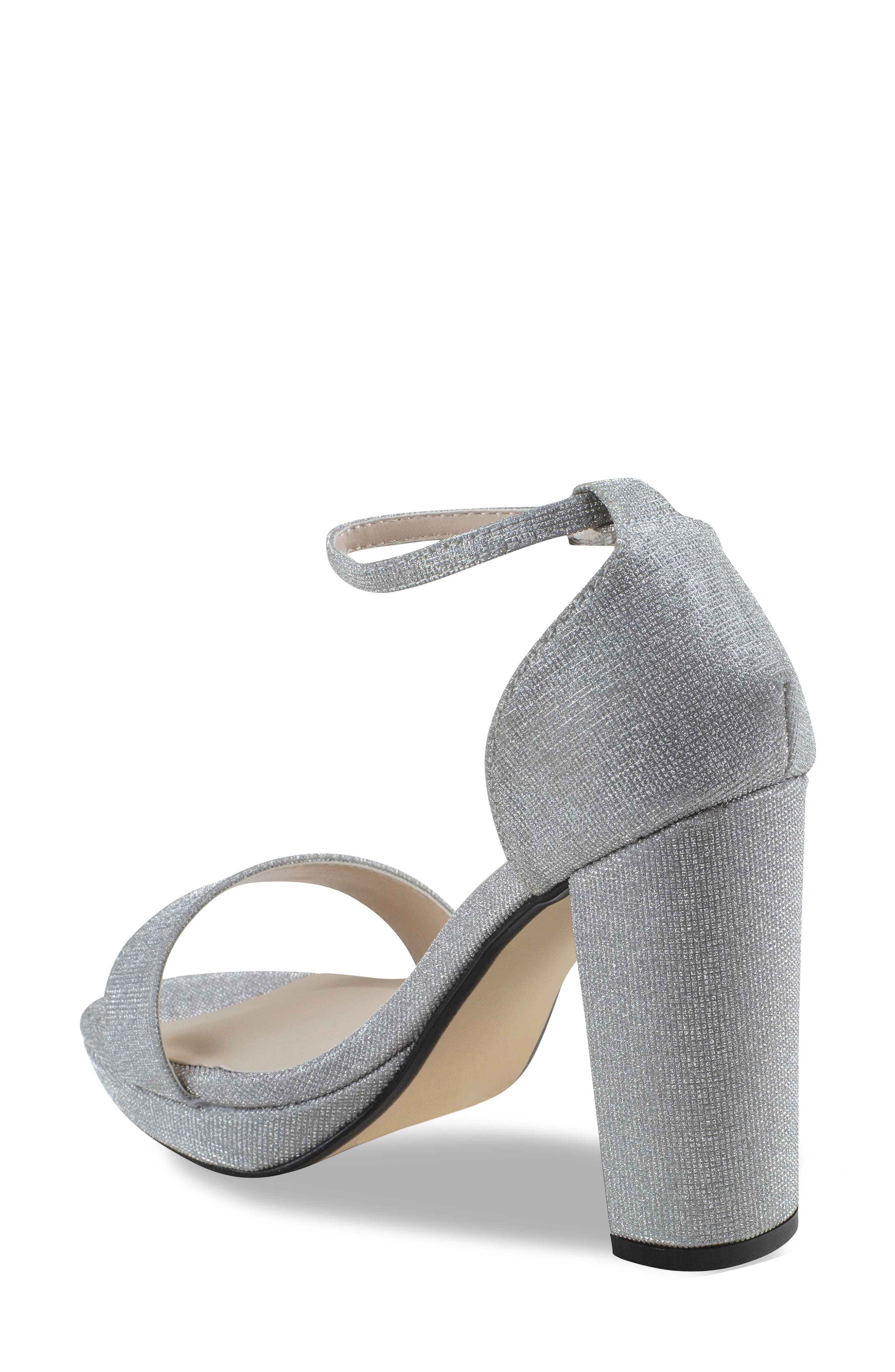 Touch Ups Mia Ankle Strap Sandal, Alternate, color, Silver