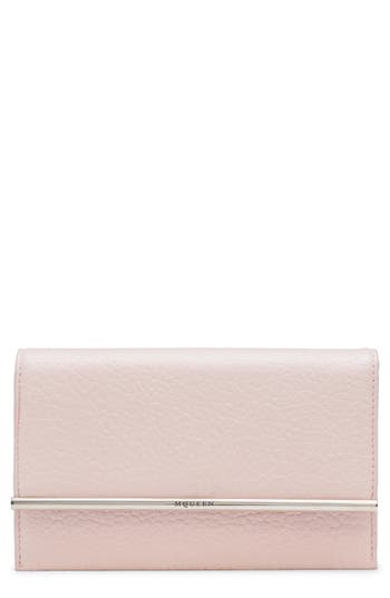 Alexander Mcqueen Mcqueen Mini T-bar Leather Clutch In Multi