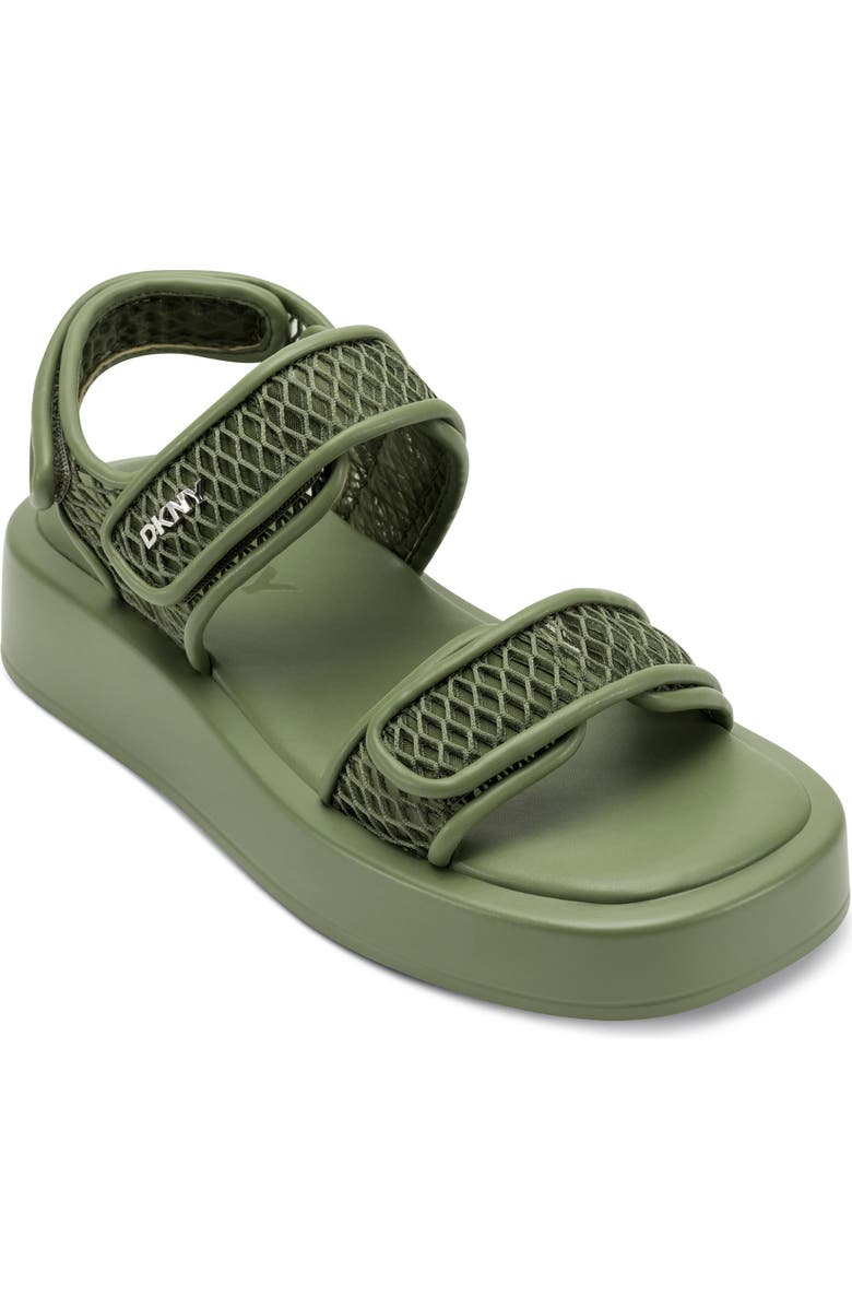 DKNY Owyn Platform Sandal, Main, color, Green