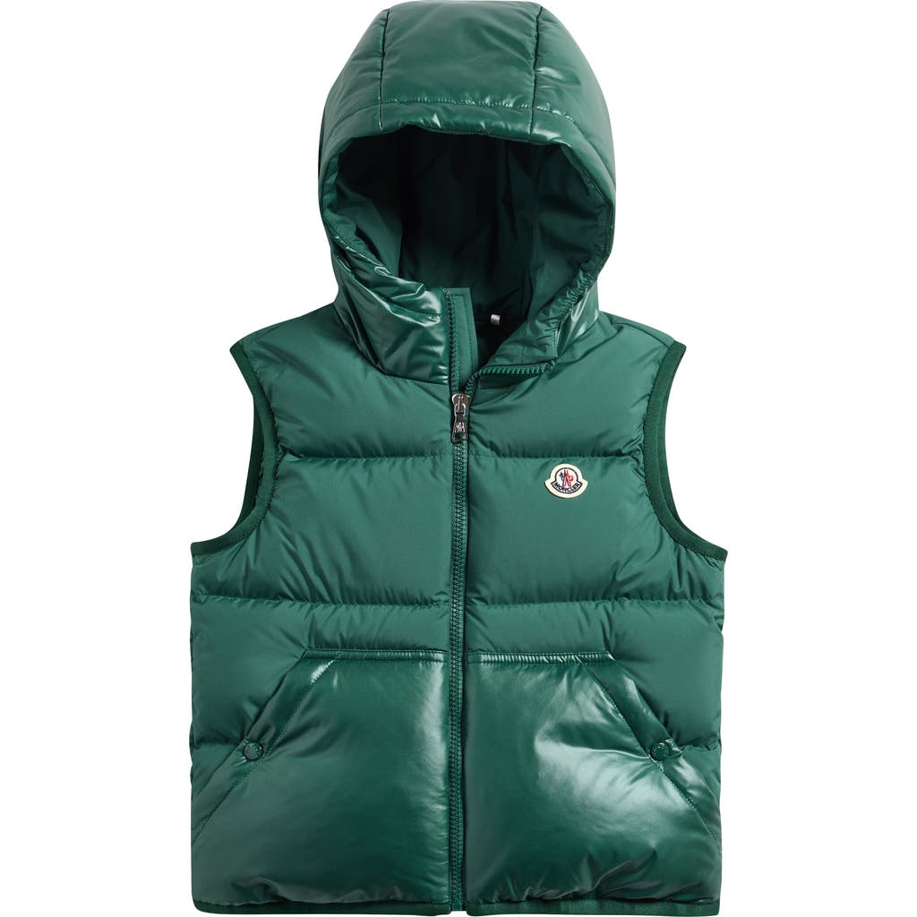 Moncler Kids' Volden Down Puffer Vest In Green